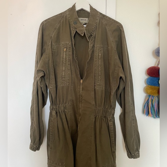 Agolde Marin Flight Suit in Eucalyptus - Picture 2 of 7